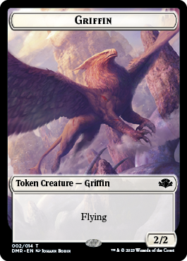 Zombie // Griffin Double-Sided Token [Dominaria Remastered Tokens] | Card Citadel