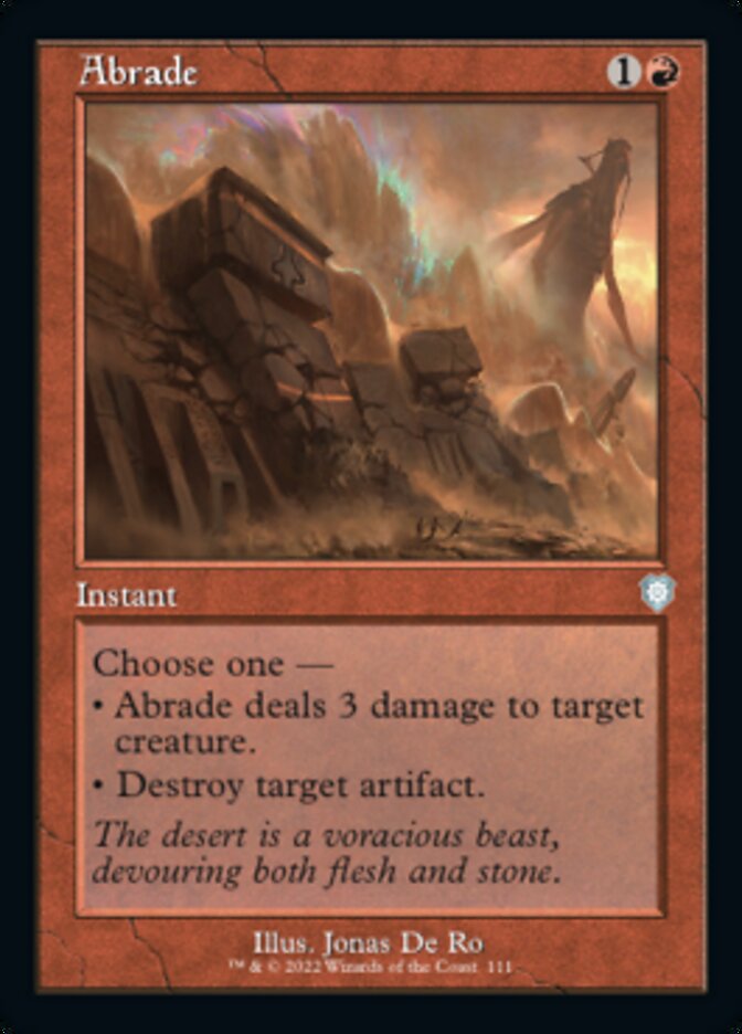 Abrade (Retro) [The Brothers' War Commander] | Card Citadel