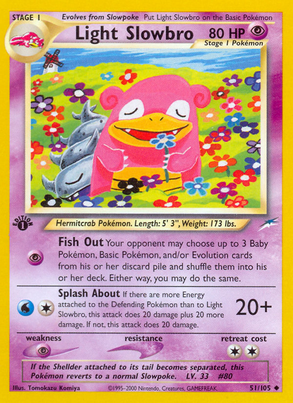 Light Slowbro (51/105) [Neo Destiny 1st Edition] | Card Citadel