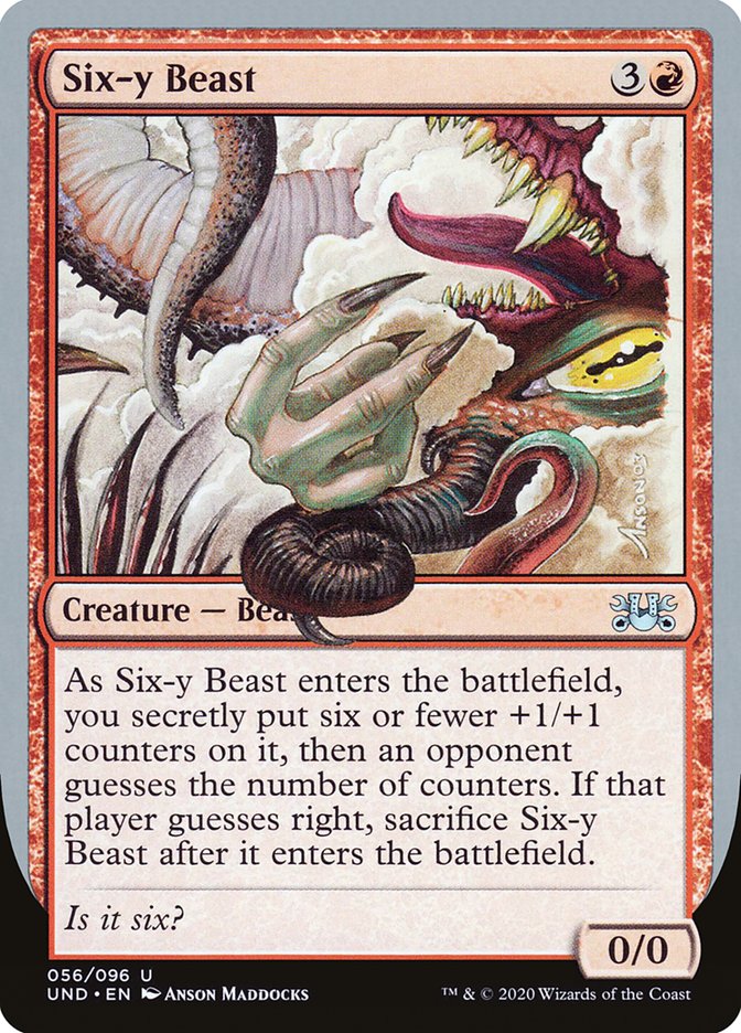 Six-y Beast [Unsanctioned] | Card Citadel