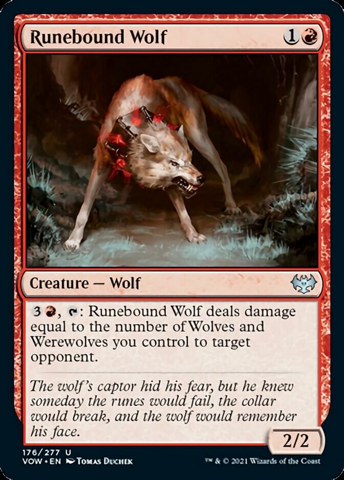 Runebound Wolf [Innistrad: Crimson Vow] | Card Citadel