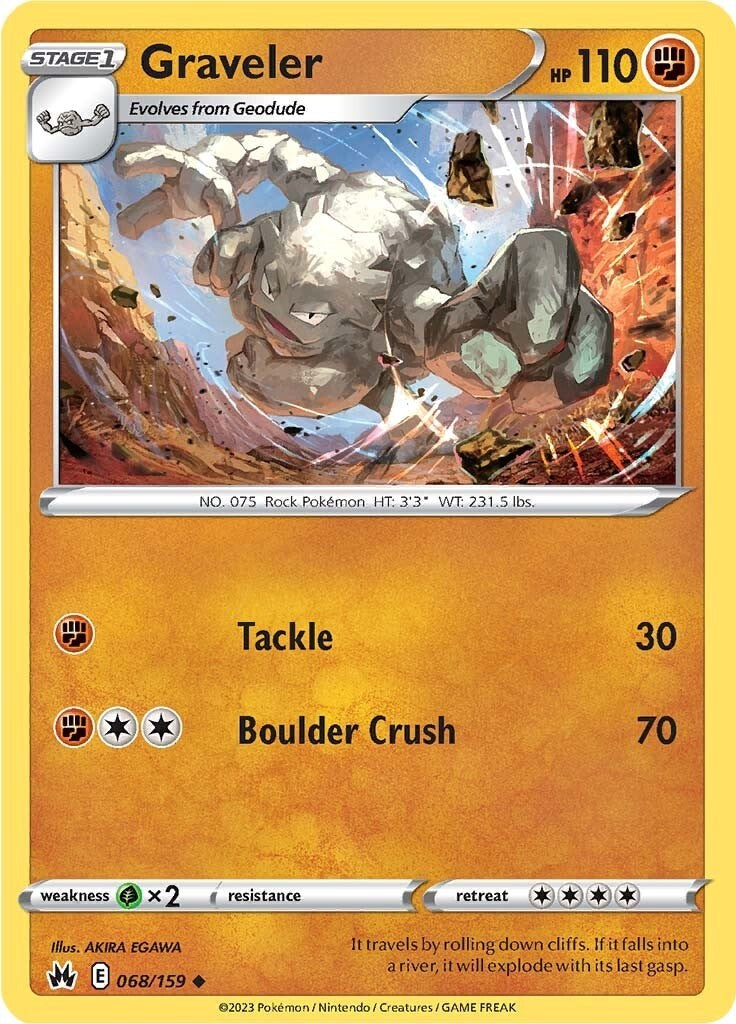 Graveler (068/159) [Sword & Shield: Crown Zenith] | Card Citadel