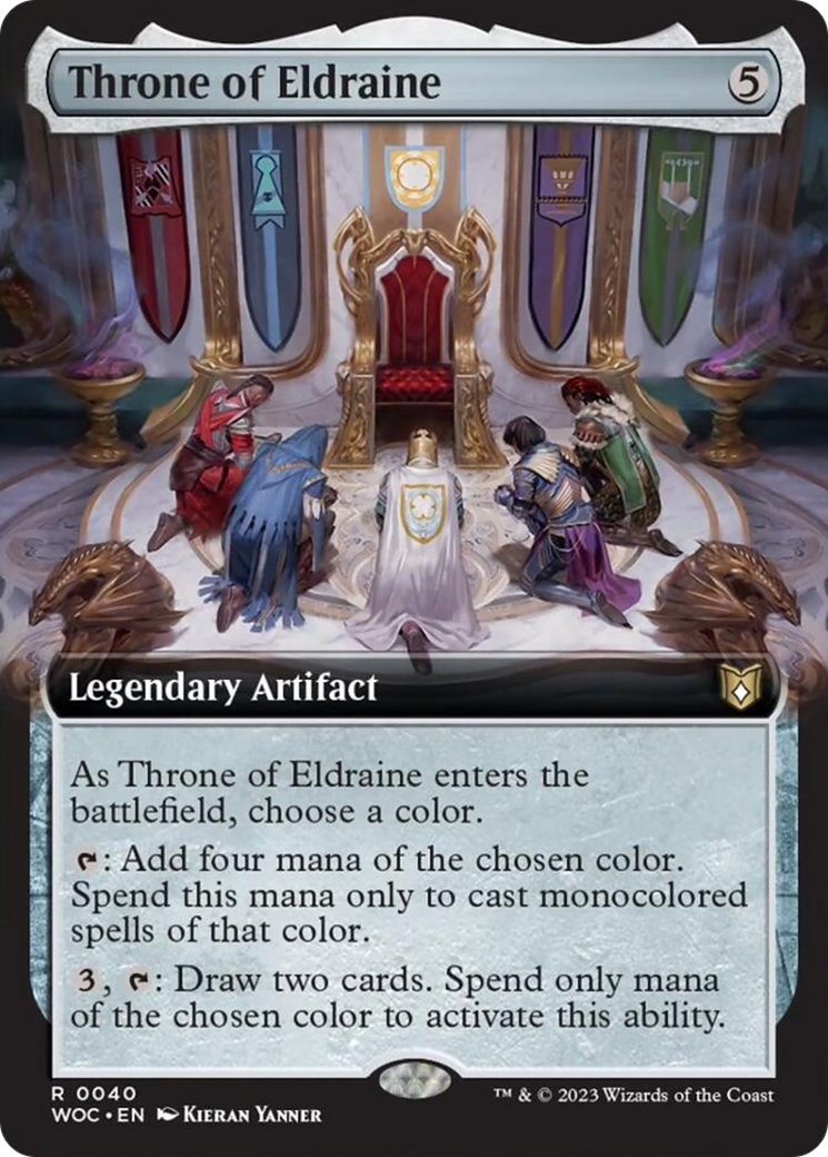 Throne of Eldraine (Extended Art) [Wilds of Eldraine Commander] | Card Citadel