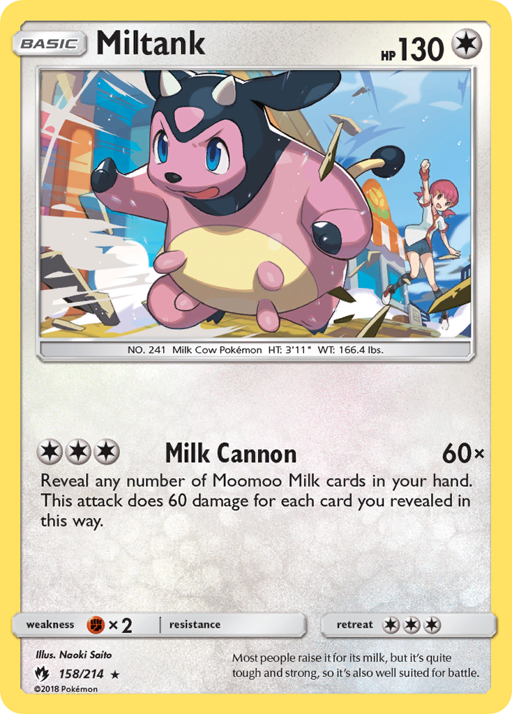 Miltank (158/214) [Sun & Moon: Lost Thunder] | Card Citadel