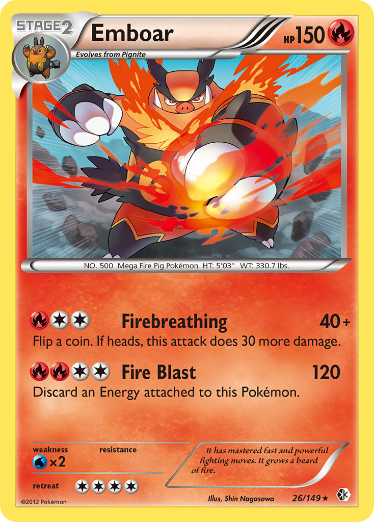 Emboar (26/149) [Black & White: Boundaries Crossed] | Card Citadel