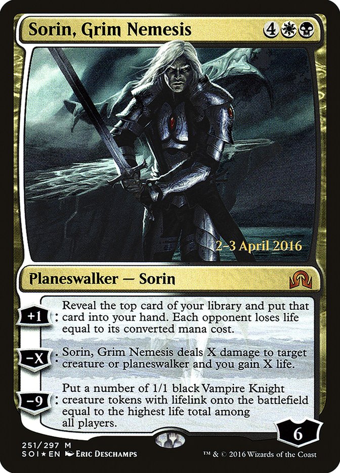 Sorin, Grim Nemesis [Shadows over Innistrad Promos] | Card Citadel