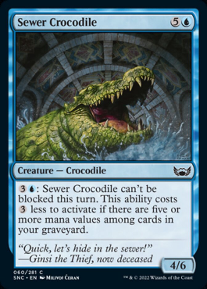 Sewer Crocodile [Streets of New Capenna] | Card Citadel