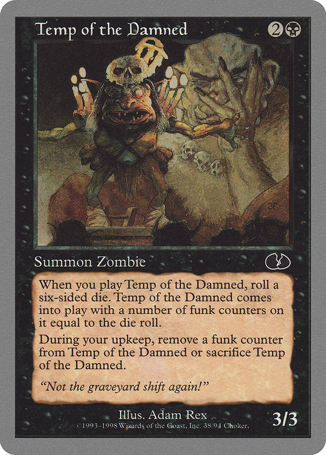 Temp of the Damned [Unglued] | Card Citadel