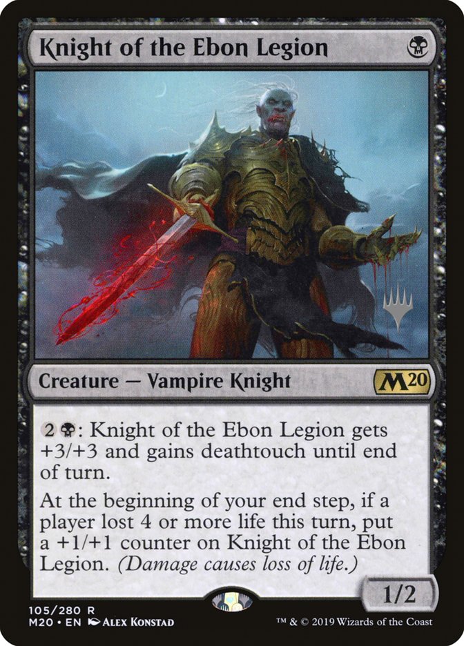 Knight of the Ebon Legion [Core Set 2020 Promos] | Card Citadel