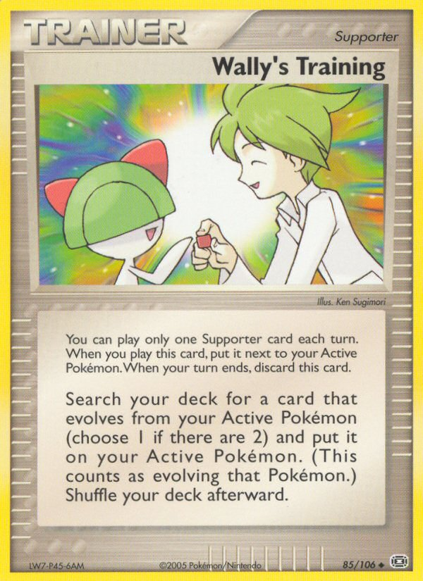 Wally's Training (85/106) [EX: Emerald] | Card Citadel