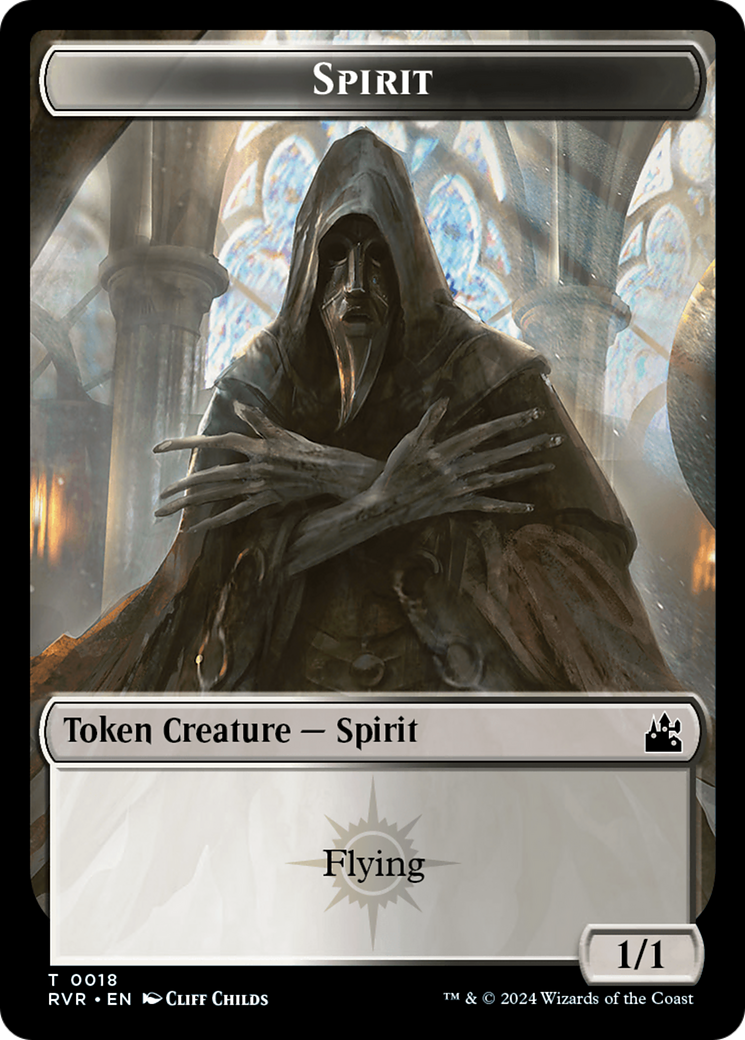 Spirit Token (0018) [Ravnica Remastered Tokens] | Card Citadel