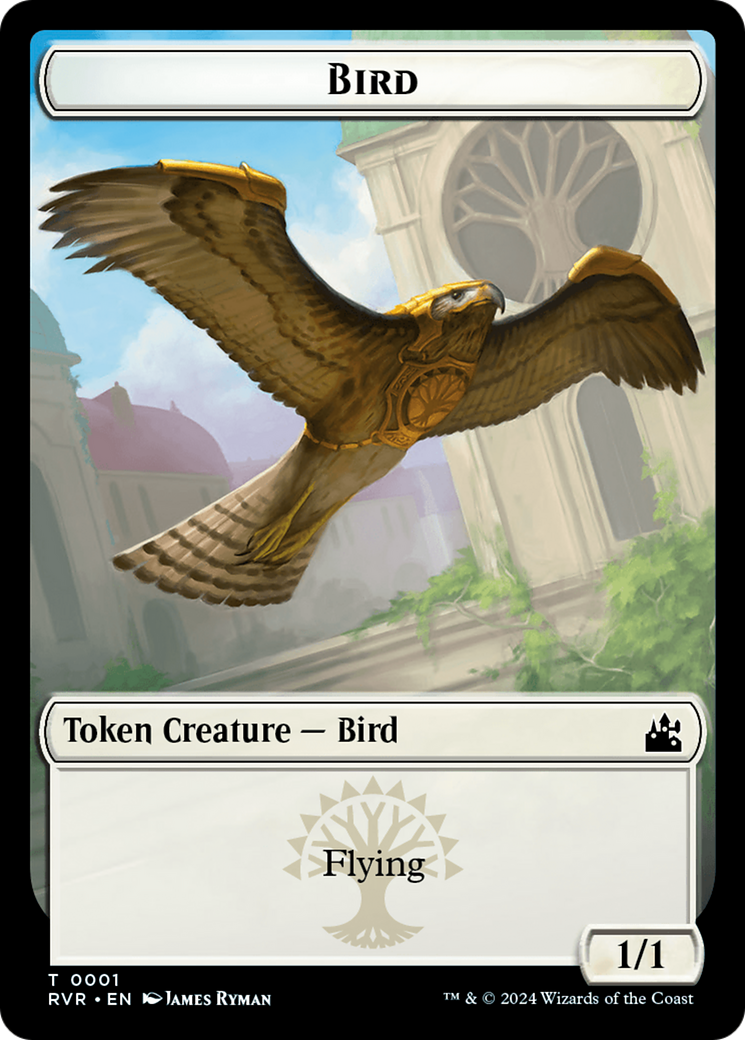 Bird // Emblem - Domri Rade Double-Sided Token [Ravnica Remastered Tokens] | Card Citadel