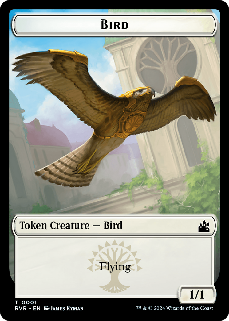 Bird // Rhino Double-Sided Token [Ravnica Remastered Tokens] | Card Citadel