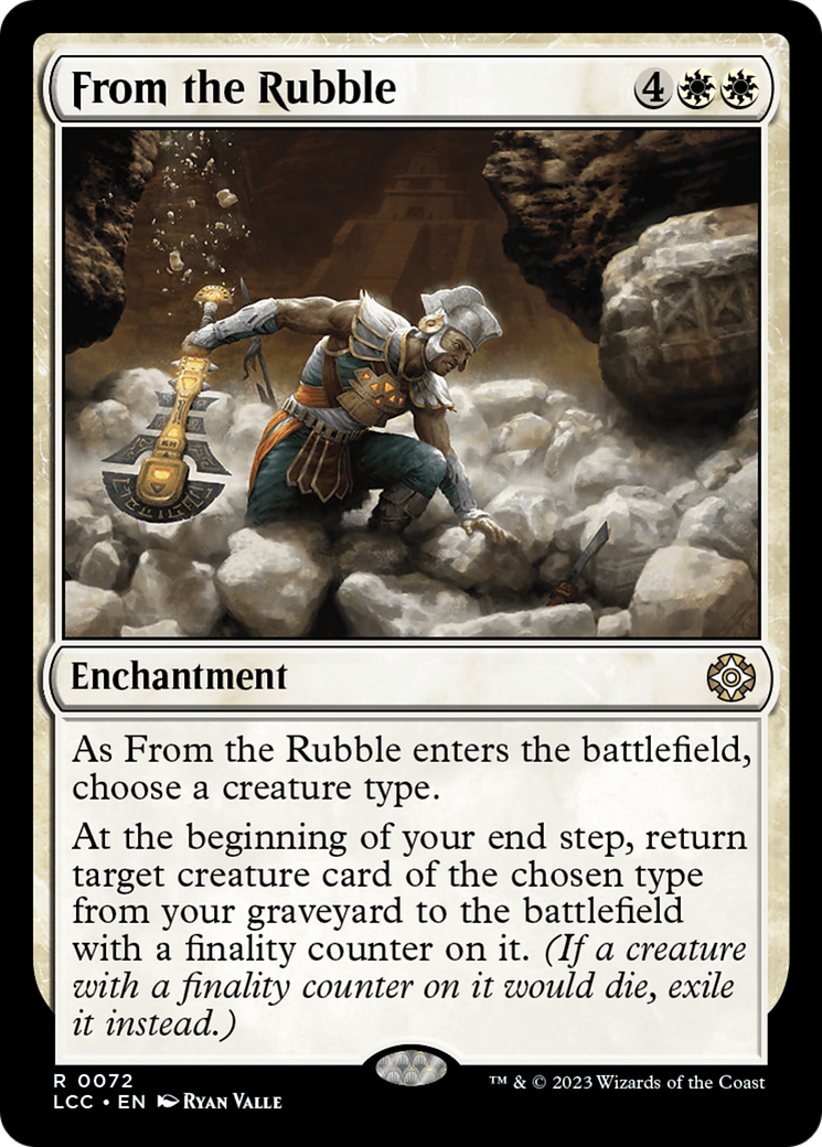 From the Rubble [The Lost Caverns of Ixalan Commander] | Card Citadel