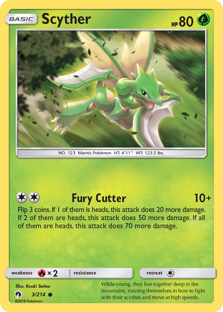 Scyther (3/214) [Sun & Moon: Lost Thunder] | Card Citadel