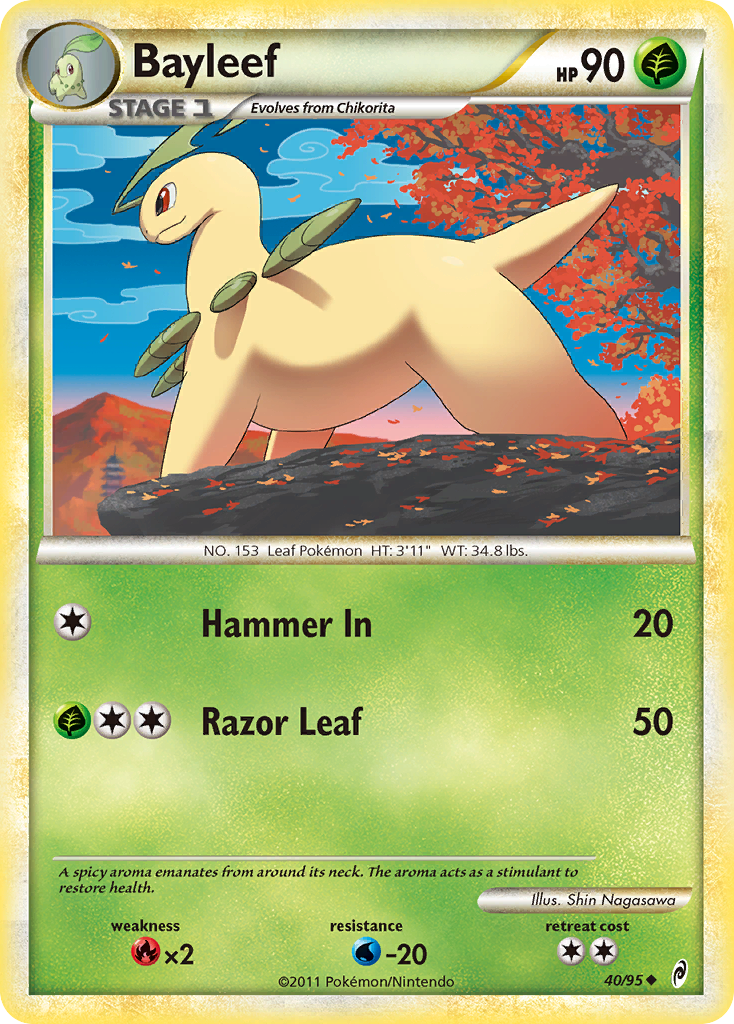 Bayleef (40/95) [HeartGold & SoulSilver: Call of Legends] | Card Citadel