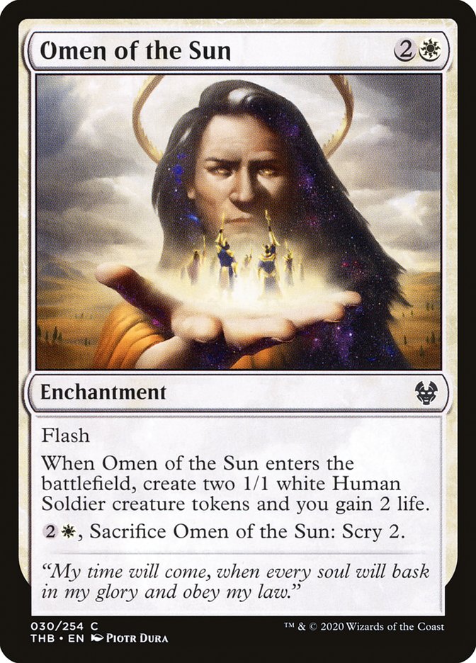 Omen of the Sun [Theros Beyond Death] | Card Citadel