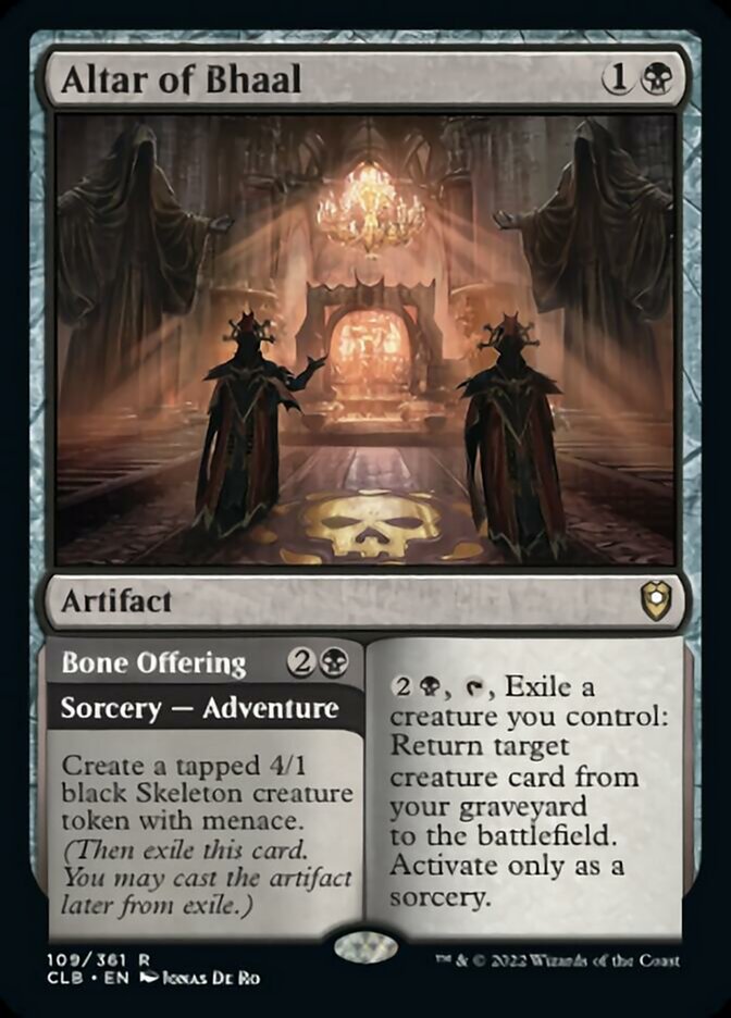 Altar of Bhaal // Bone Offering [Commander Legends: Battle for Baldur's Gate] | Card Citadel