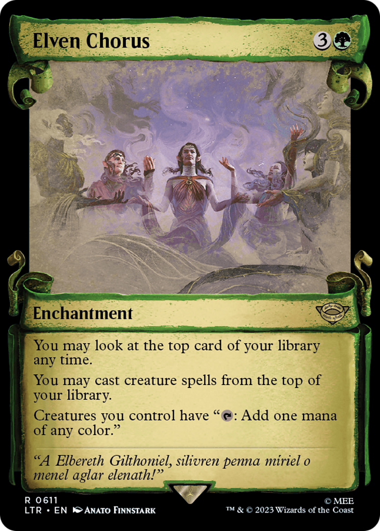 Elven Chorus [The Lord of the Rings: Tales of Middle-Earth Showcase Scrolls] | Card Citadel