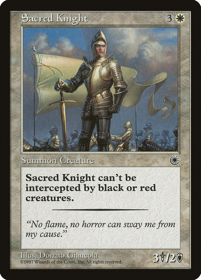 Sacred Knight [Portal] | Card Citadel