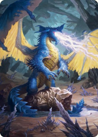 Blue Dragon Art Card [Dungeons & Dragons: Adventures in the Forgotten Realms Art Series] | Card Citadel