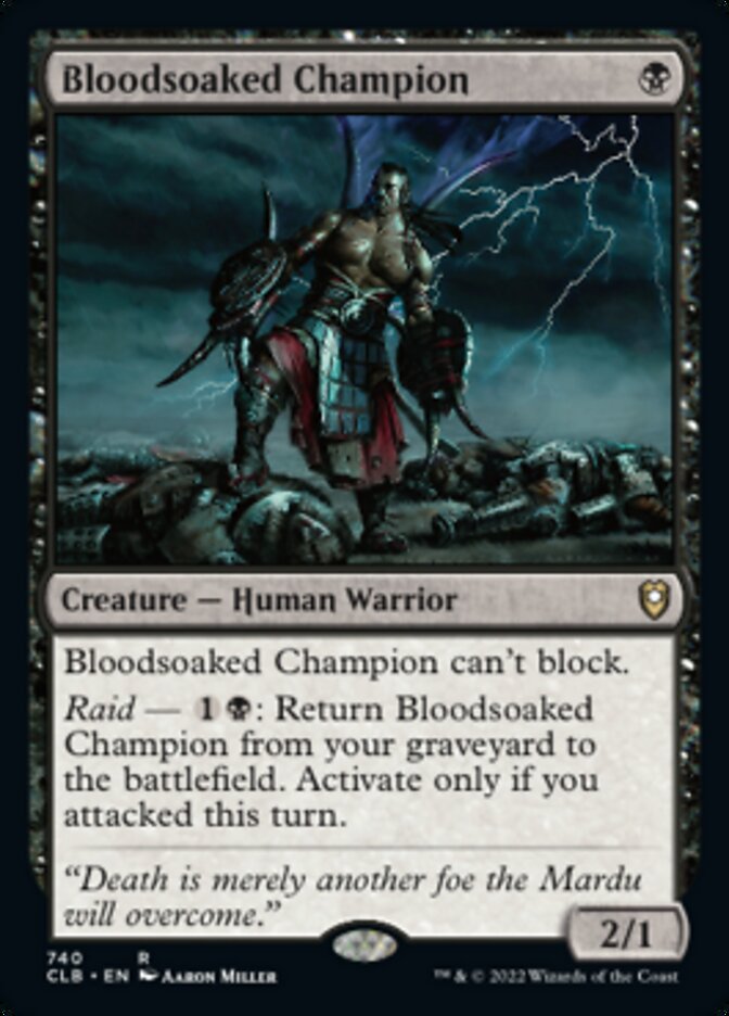 Bloodsoaked Champion [Commander Legends: Battle for Baldur's Gate] | Card Citadel
