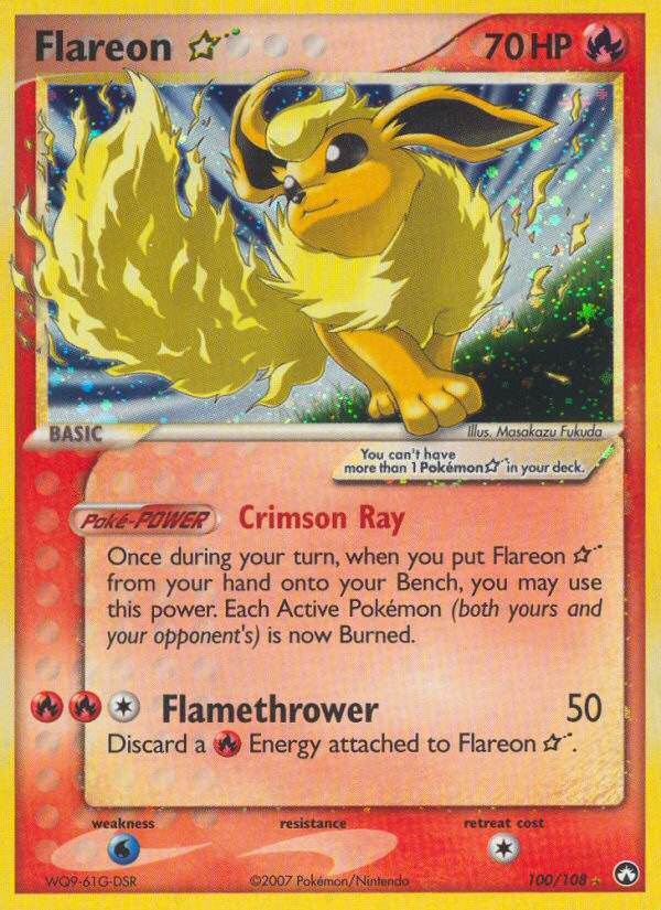 Flareon Star (100/108) [EX: Power Keepers] | Card Citadel