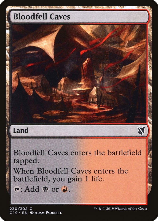 Bloodfell Caves [Commander 2019] | Card Citadel