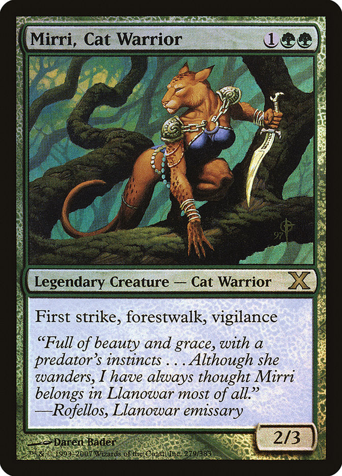 Mirri, Cat Warrior (Premium Foil) [Tenth Edition] | Card Citadel