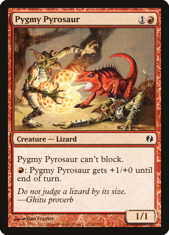 Pygmy Pyrosaur [Duel Decks: Venser vs. Koth] | Card Citadel