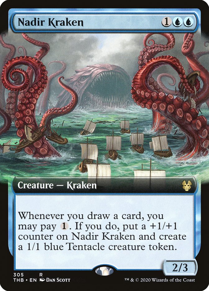 Nadir Kraken (Extended Art) [Theros Beyond Death] | Card Citadel