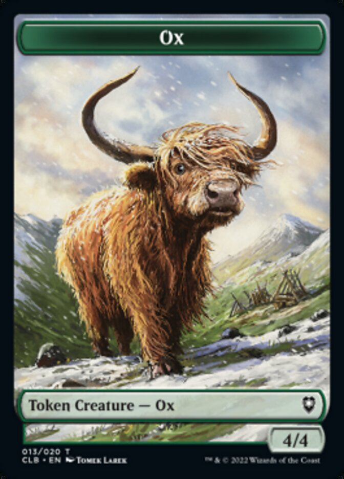 Ox Token [Commander Legends: Battle for Baldur's Gate Tokens] | Card Citadel