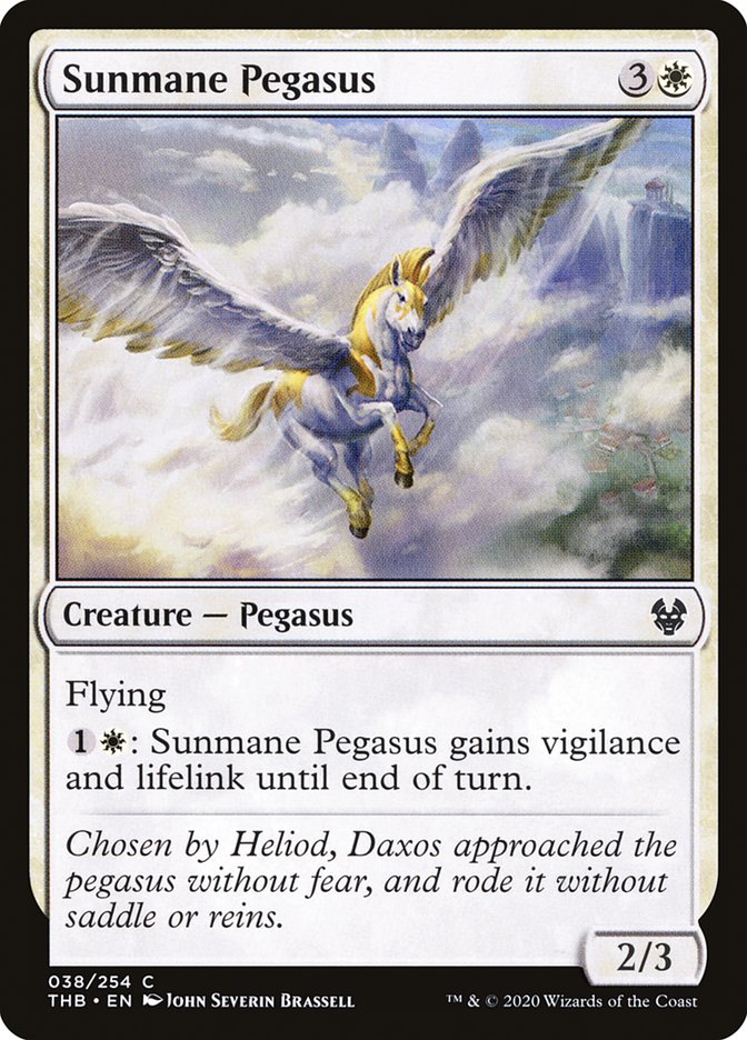 Sunmane Pegasus [Theros Beyond Death] | Card Citadel