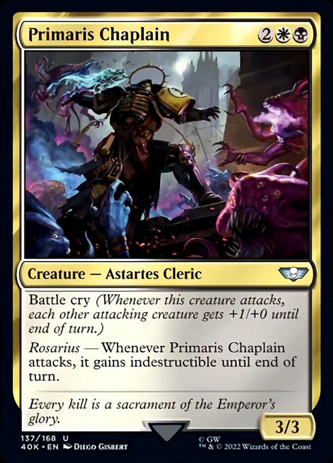 Primaris Chaplain (Surge Foil) [Universes Beyond: Warhammer 40,000] | Card Citadel