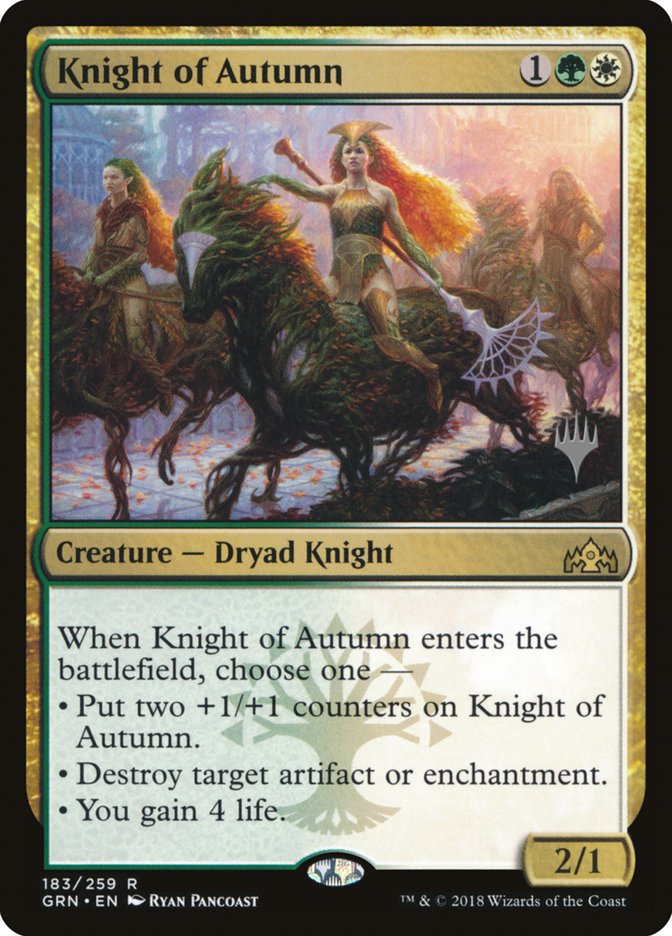 Knight of Autumn [Guilds of Ravnica Promos] | Card Citadel