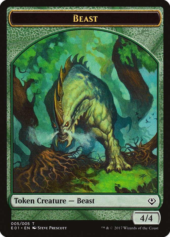 Beast (005/005) [Archenemy: Nicol Bolas Tokens] | Card Citadel