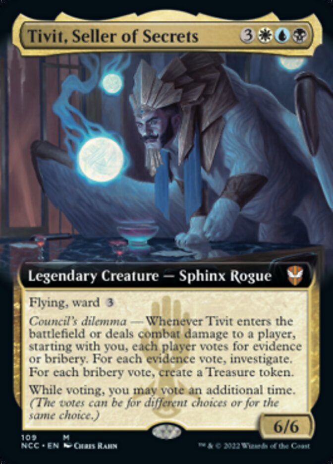 Tivit, Seller of Secrets (Extended Art) [Streets of New Capenna Commander] | Card Citadel