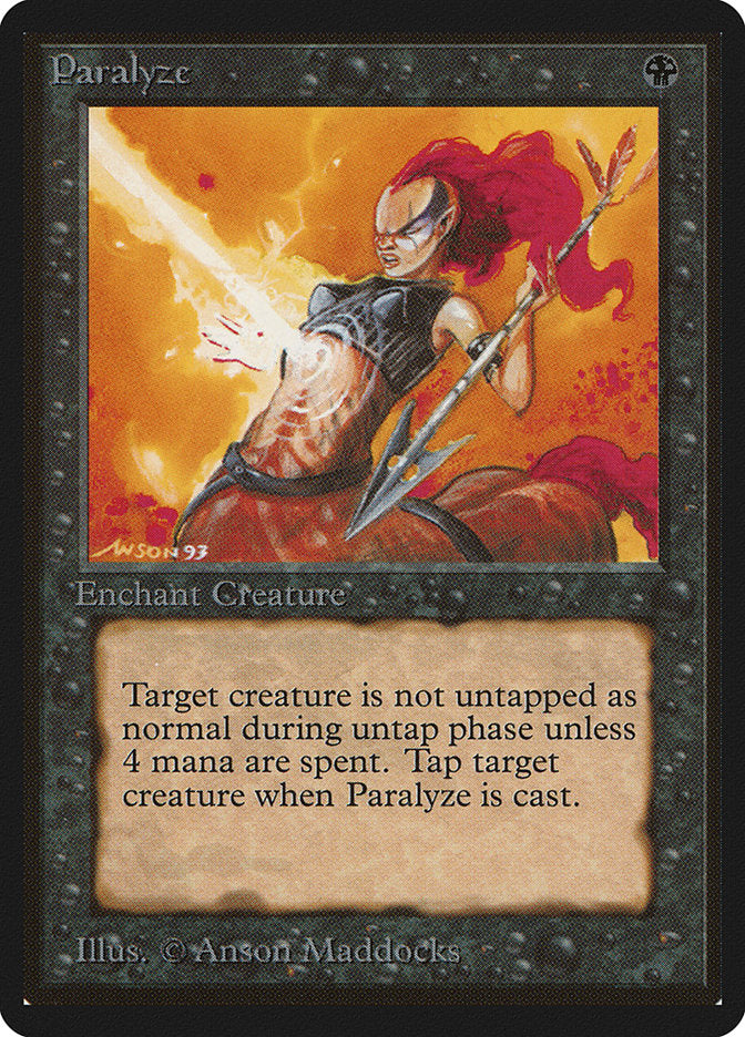 Paralyze Limited Edition Beta | Card Citadel