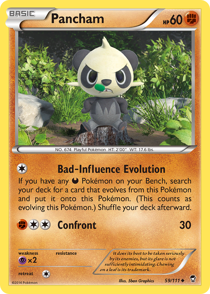 Pancham (59/111) [XY: Furious Fists] | Card Citadel