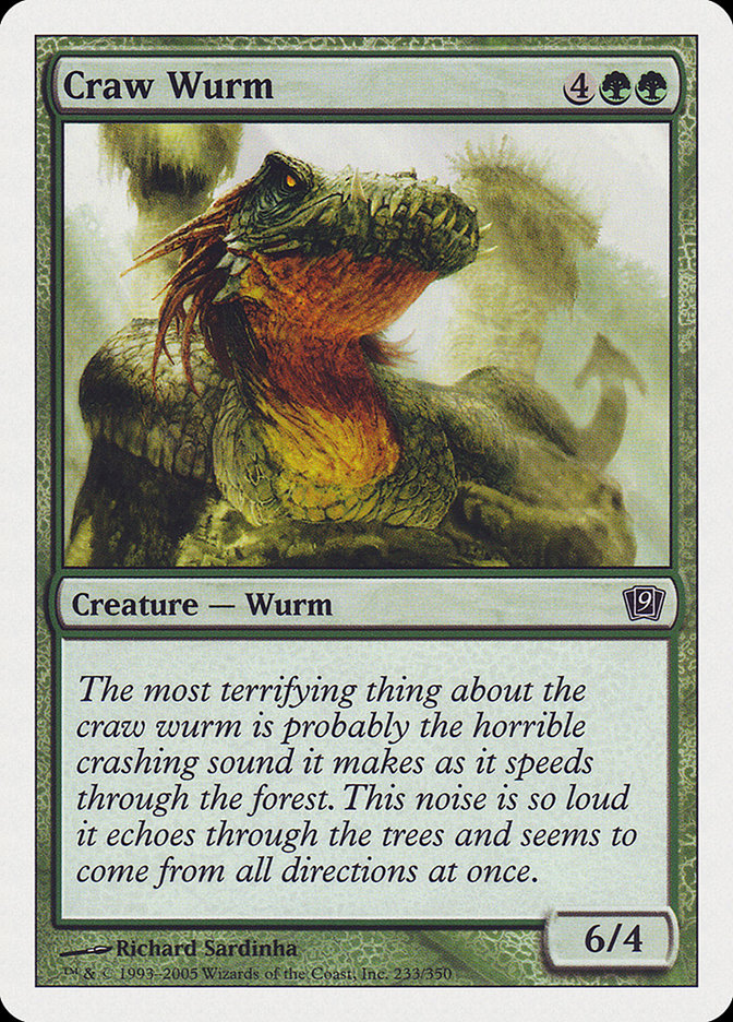 Craw Wurm [Ninth Edition] | Card Citadel