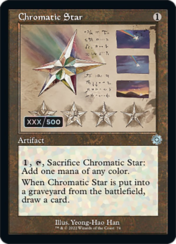 Chromatic Star (Retro Schematic) (Serial Numbered) [The Brothers' War Retro Artifacts] | Card Citadel