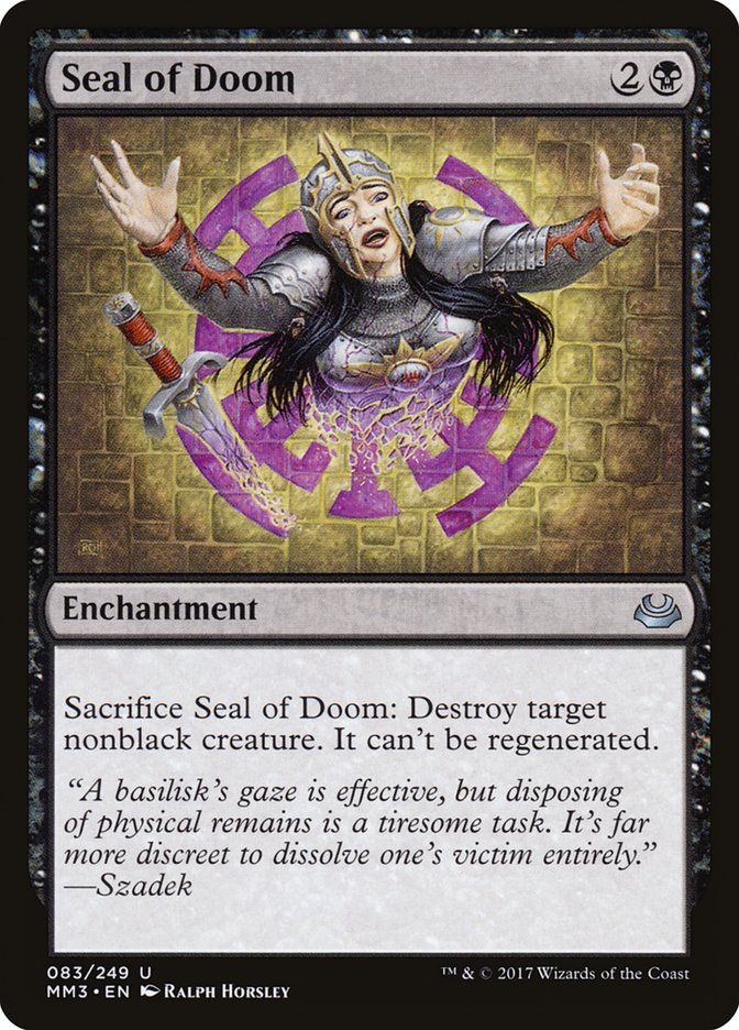 Seal of Doom [Modern Masters 2017] | Card Citadel