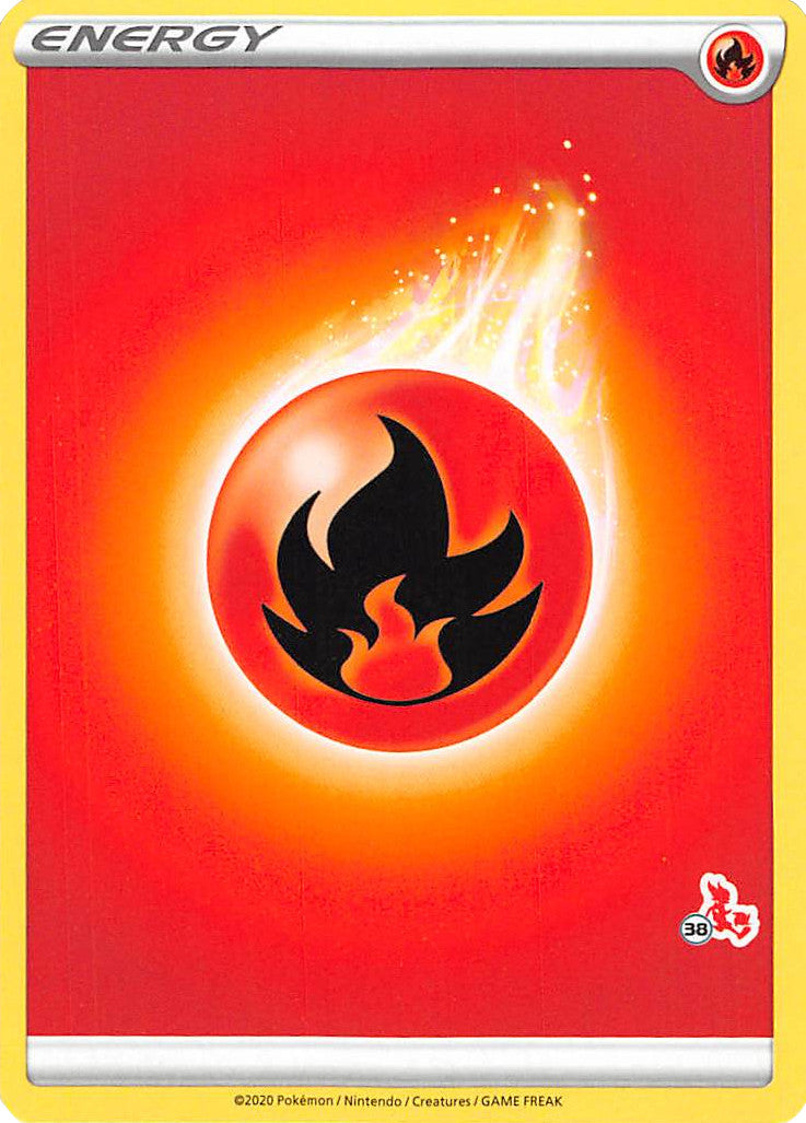 Fire Energy (Cinderace Stamp #38) [Battle Academy 2022] | Card Citadel