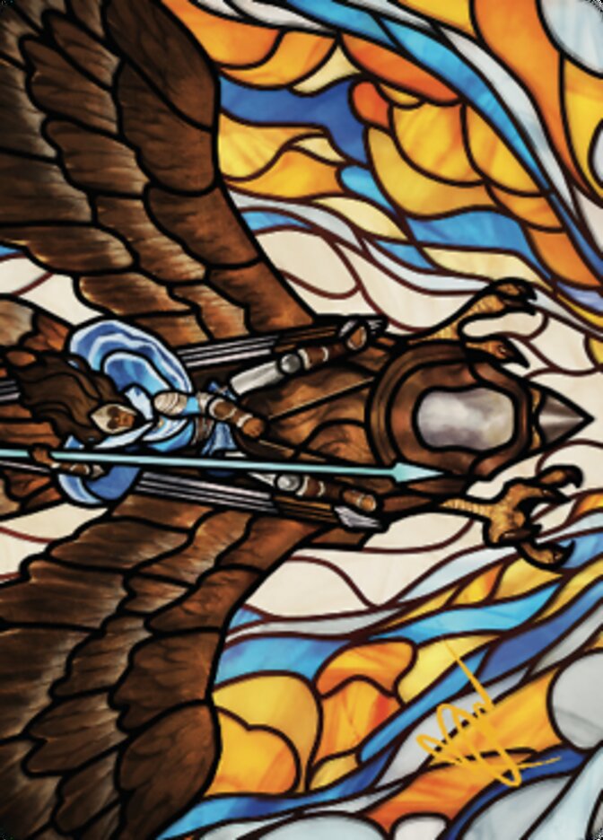 Tura Kennerud, Skyknight Art Card (Gold-Stamped Signature) [Dominaria United Art Series] | Card Citadel
