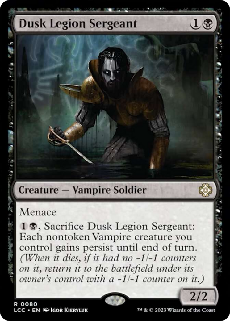 Dusk Legion Sergeant [The Lost Caverns of Ixalan Commander] | Card Citadel