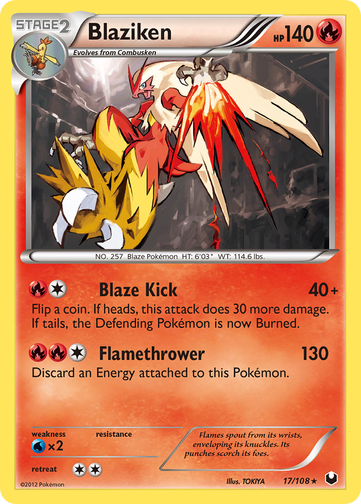 Blaziken (17/108) [Black & White: Dark Explorers] | Card Citadel