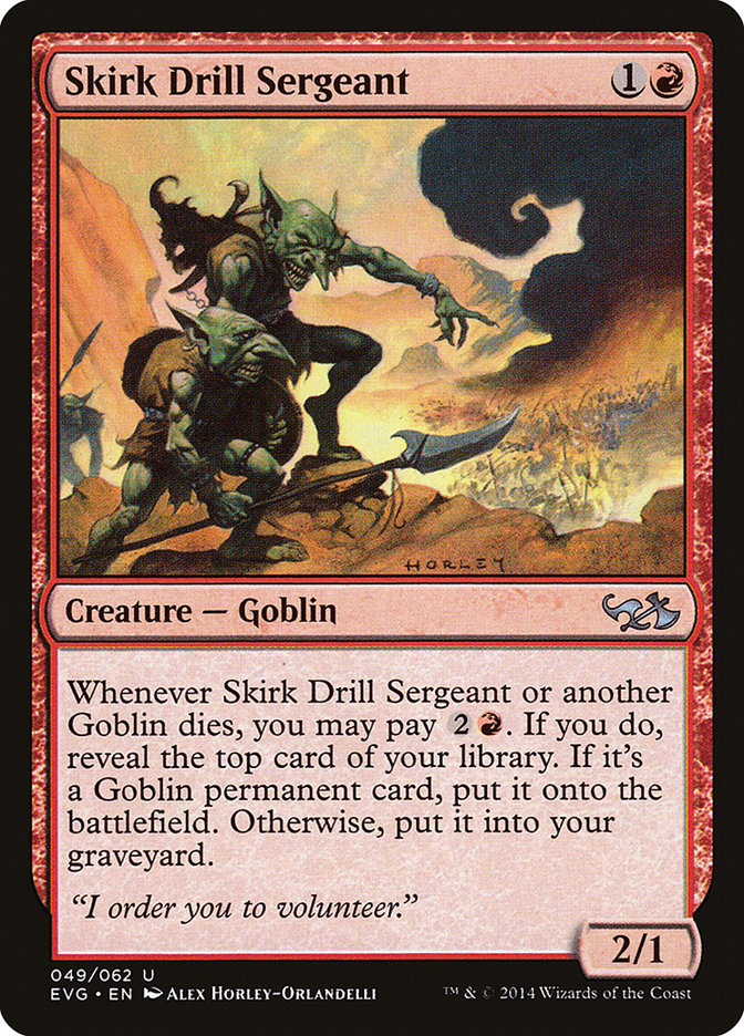 Skirk Drill Sergeant (Elves vs. Goblins) [Duel Decks Anthology] | Card Citadel