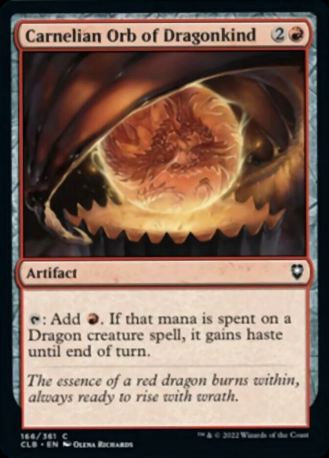 Carnelian Orb of Dragonkind [Commander Legends: Battle for Baldur's Gate] | Card Citadel