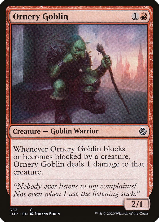 Ornery Goblin [Jumpstart] | Card Citadel