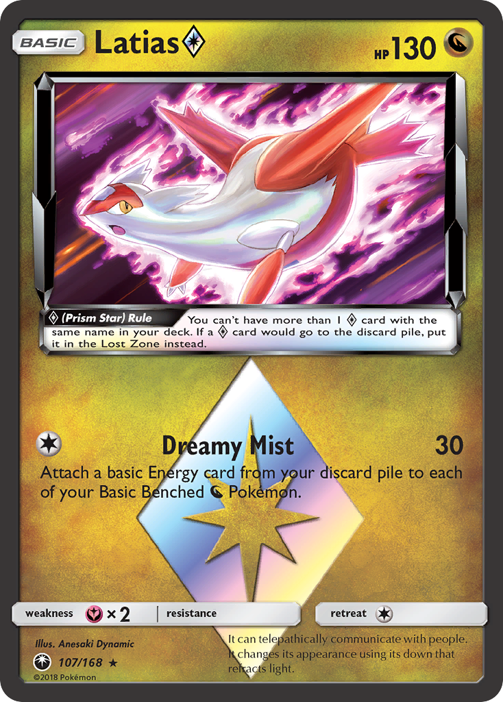 Latias (107/168) (Prism Star) [Sun & Moon: Celestial Storm] | Card Citadel